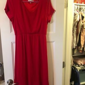 Red dress